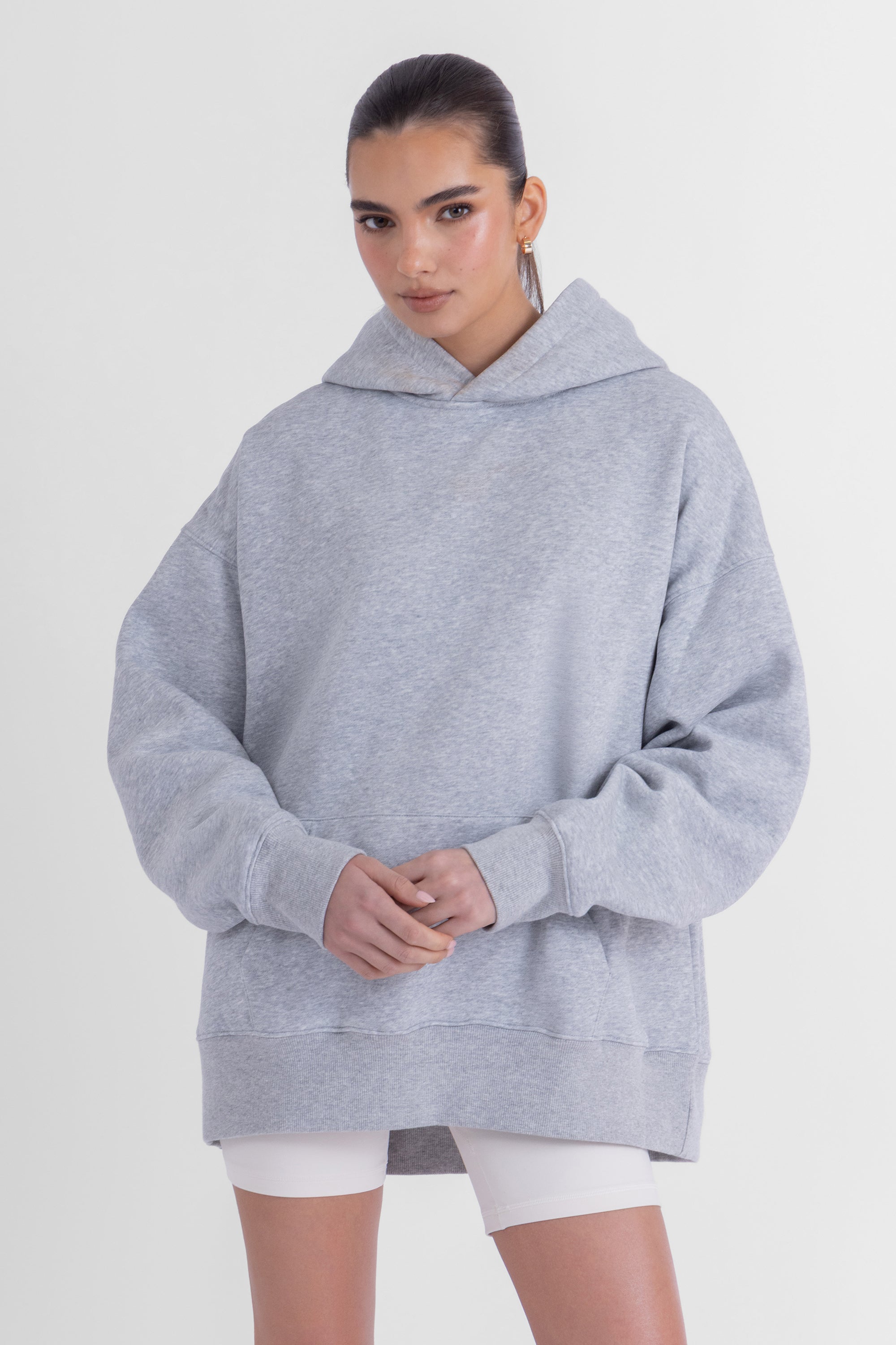 The Oversized Hoodie - Heather Grey