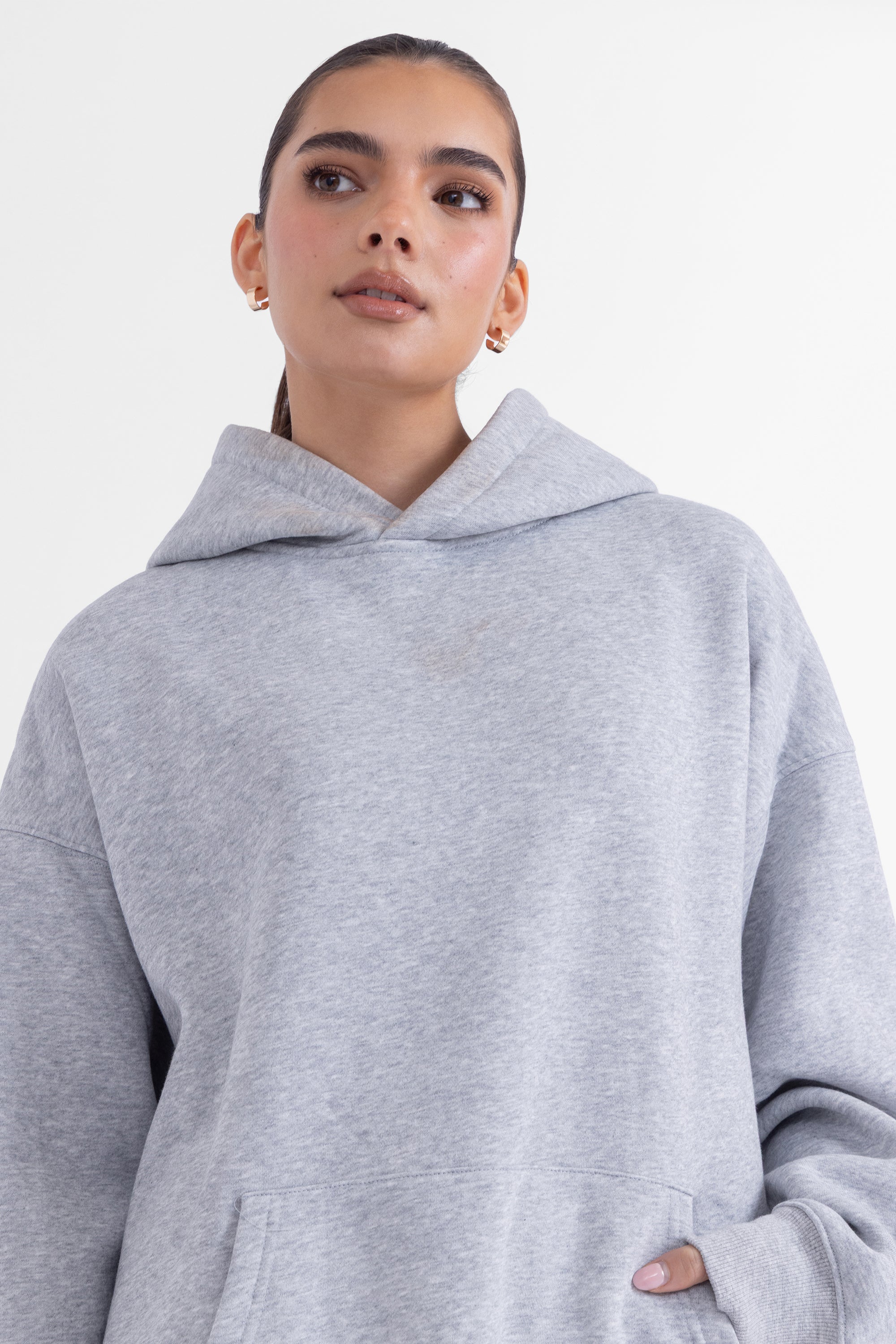 The Oversized Hoodie - Heather Grey
