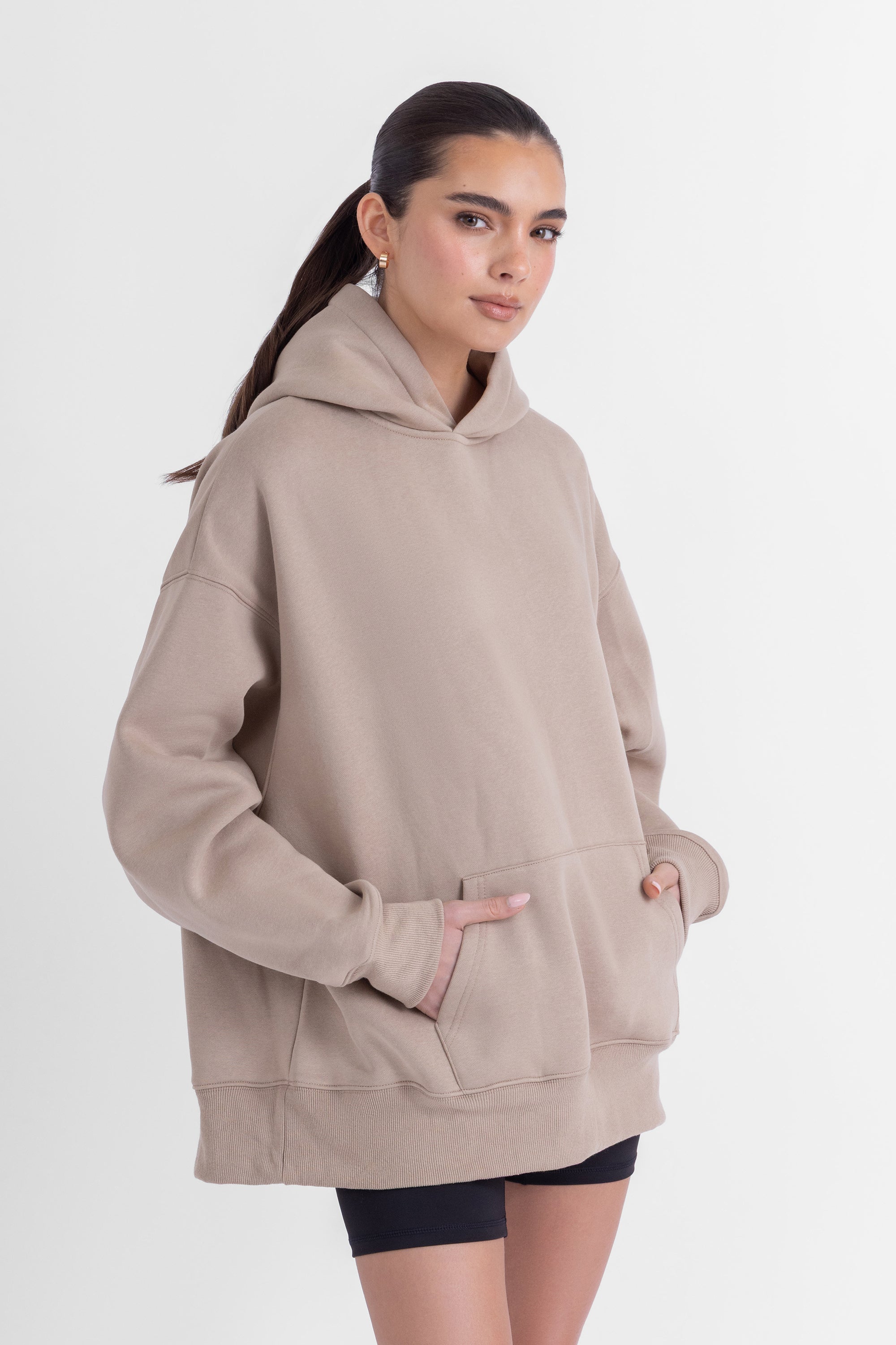 The Oversized Hoodie - Taupe