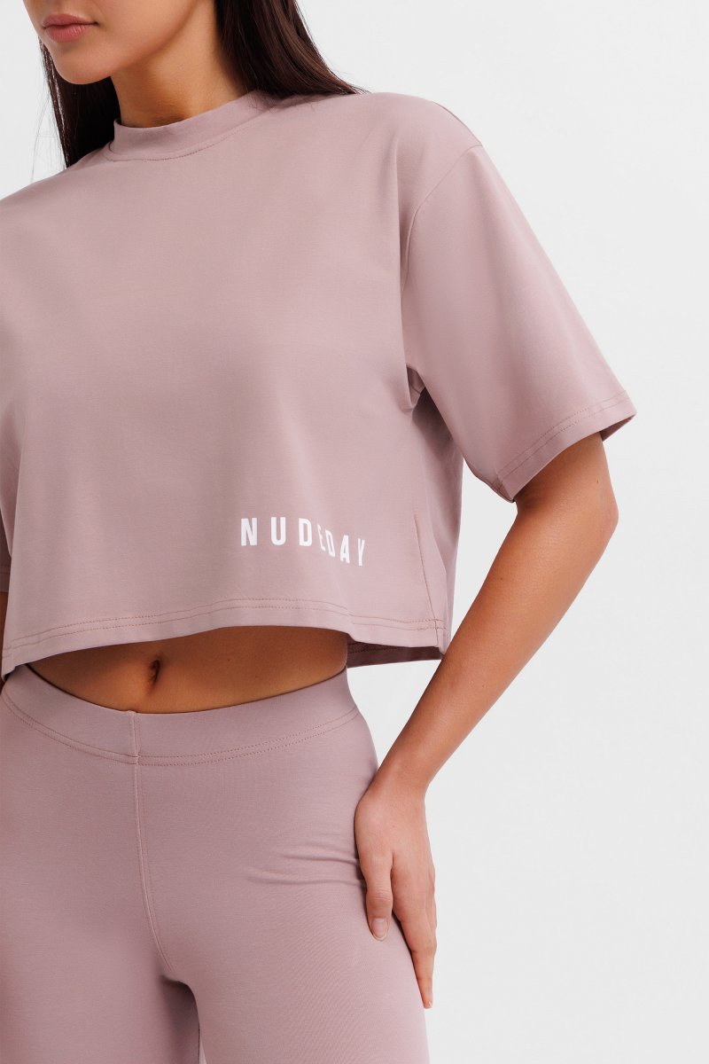 Crop Tee - Mink